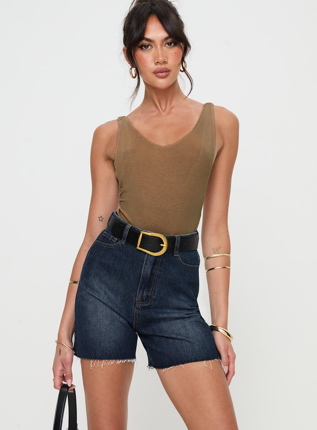 Impala Shorts Mid Wash Denim