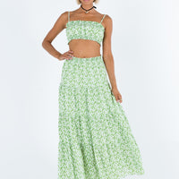 Perrin Set Green Floral