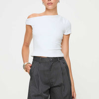 In Office Longline Shorts Grey