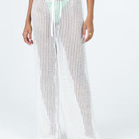 Darcie Knit Pants White
