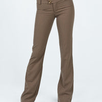 Motel Navida Trouser Pinstripe Brown