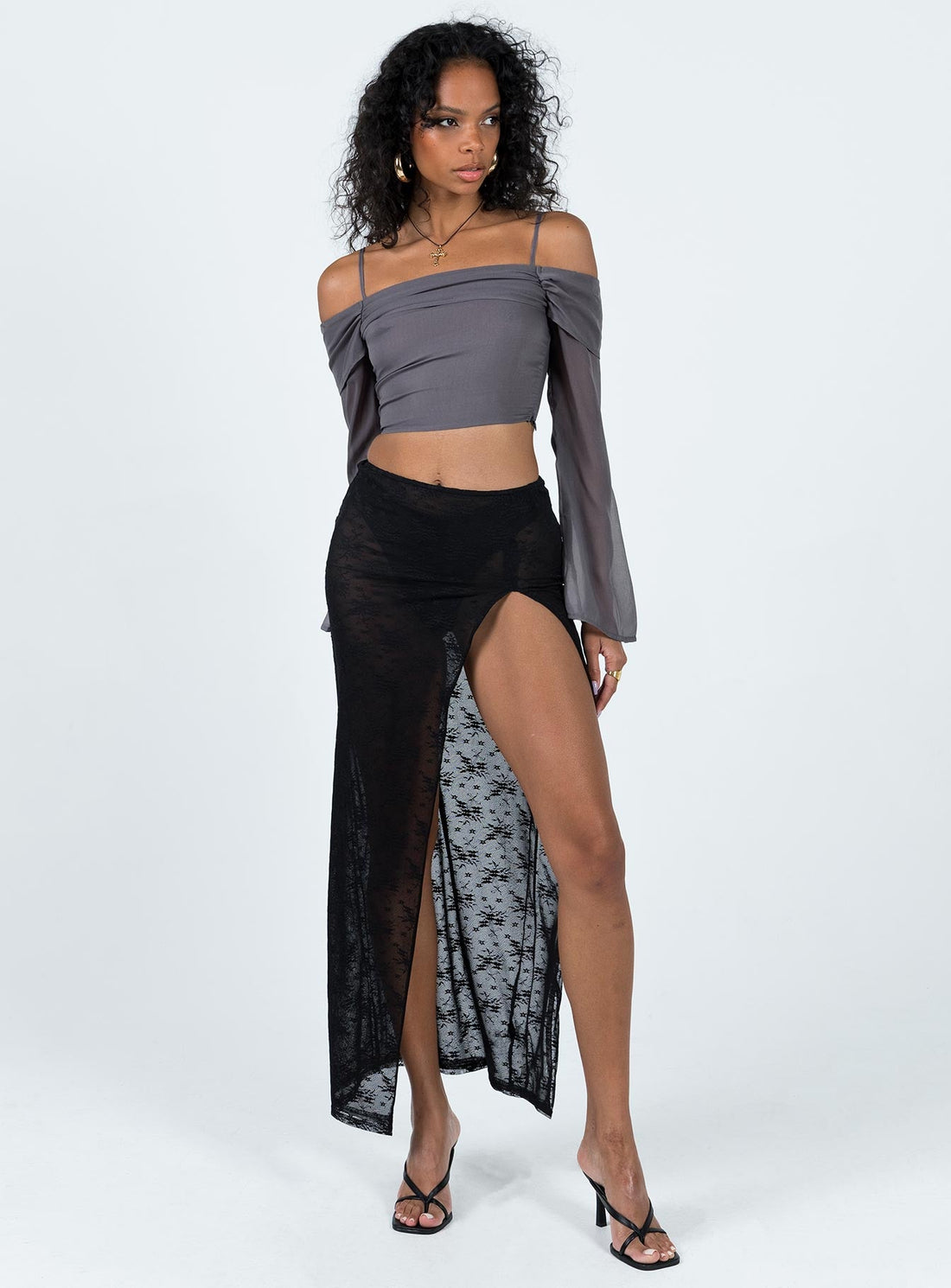 Uno Maxi Skirt Licorice