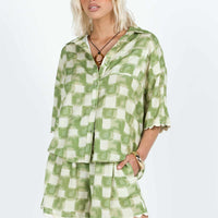 Franke Checkerboard Set Green / Beige