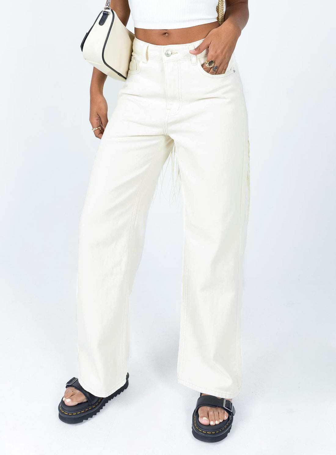 Hailie Denim Jeans Cream