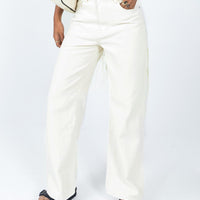 Hailie Denim Jeans Cream