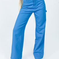 Leisure Straight Leg Jeans Blue