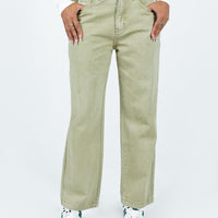 Poseidon Slouch Denim Jean Khaki