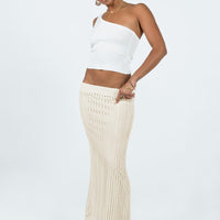 Mavie Knit Skirt Beige