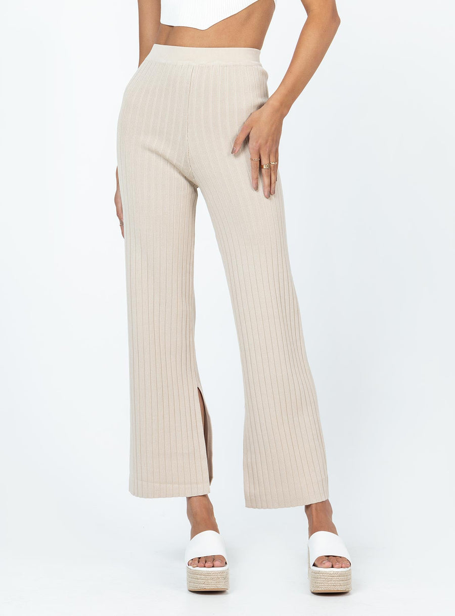 Allen Ribbed Pants Cream