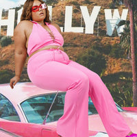 Marcia Flare Pant Pink Curve