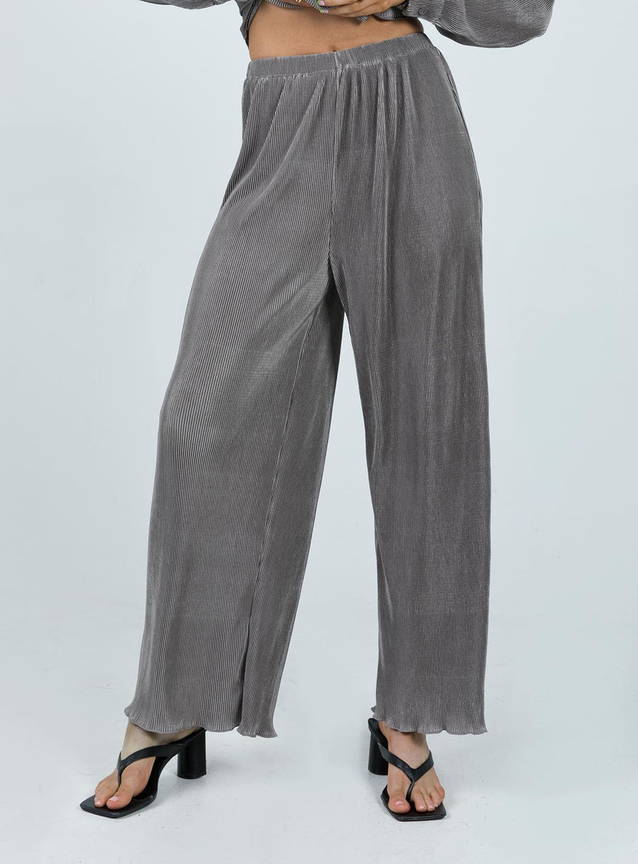Cartmore Plisse Pants Charcoal