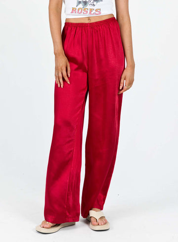 Nixie Pants Red