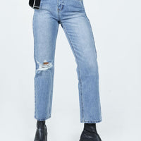 Calisto Straight Leg Jean Light Wash Denim