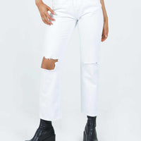 Fairmount Straight Leg Jean White