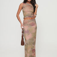 Cascadia Maxi Skirt Purple Multi