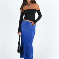 Duke Midi Skirt Blue
