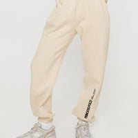 Princess Polly Track Pants Block / Cursive Text Stone