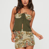 Mirai Tapestry Mini Skirt Multi