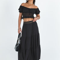 Hale Midi Skirt Black