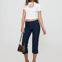 Diran Capri Trouser Indigo