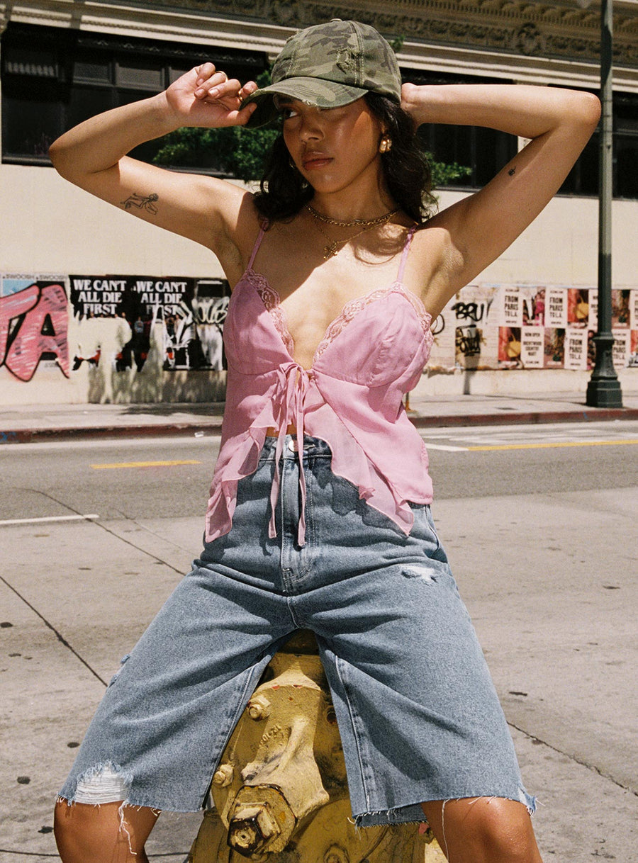 Lexfield Denim Shorts Light Wash