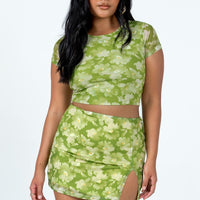 Piama Mini Skirt Green