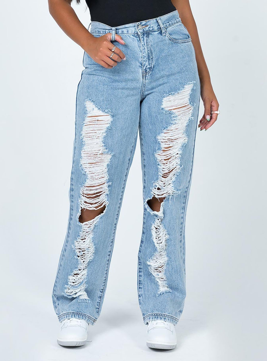 Nugal Ripped Denim Jeans