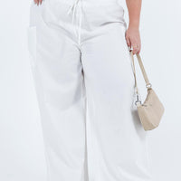 Brunie Pants White Curve