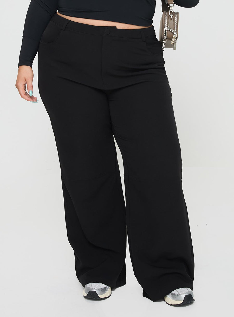 Lulu Pants Black Curve