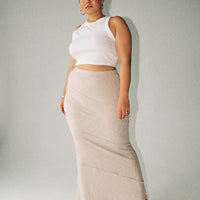 Oscar Maxi Skirt Beige Curve