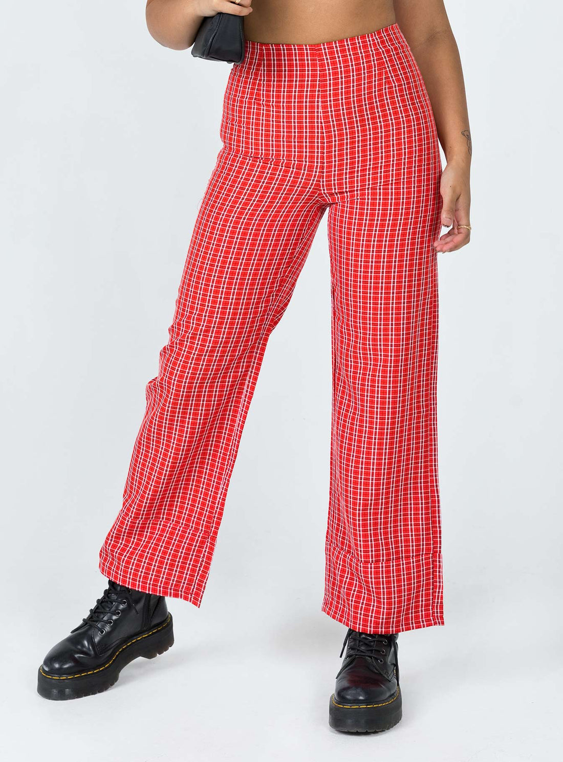 Euros Pants Red Tartan