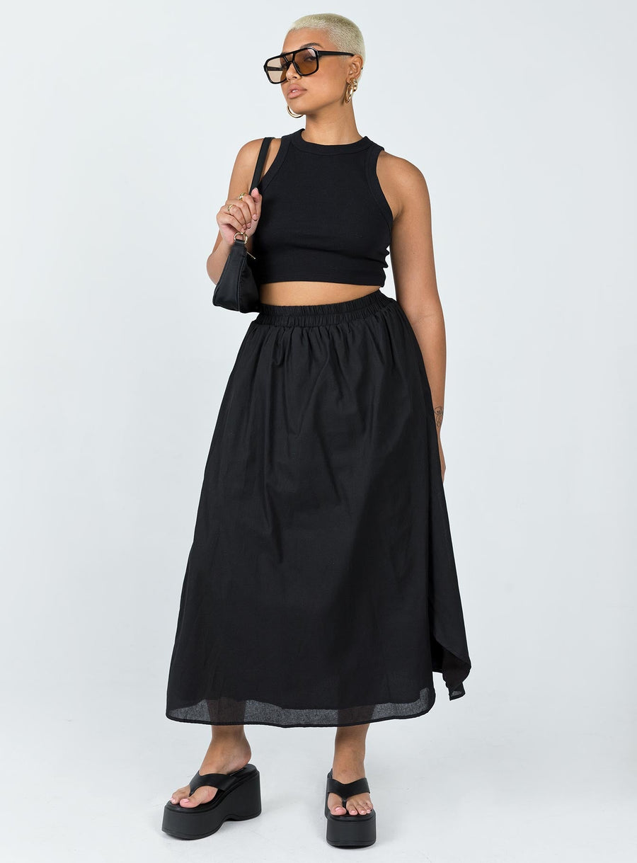 Leonie Maxi Skirt Black