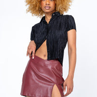 Delancey Mini Skirt Burgundy
