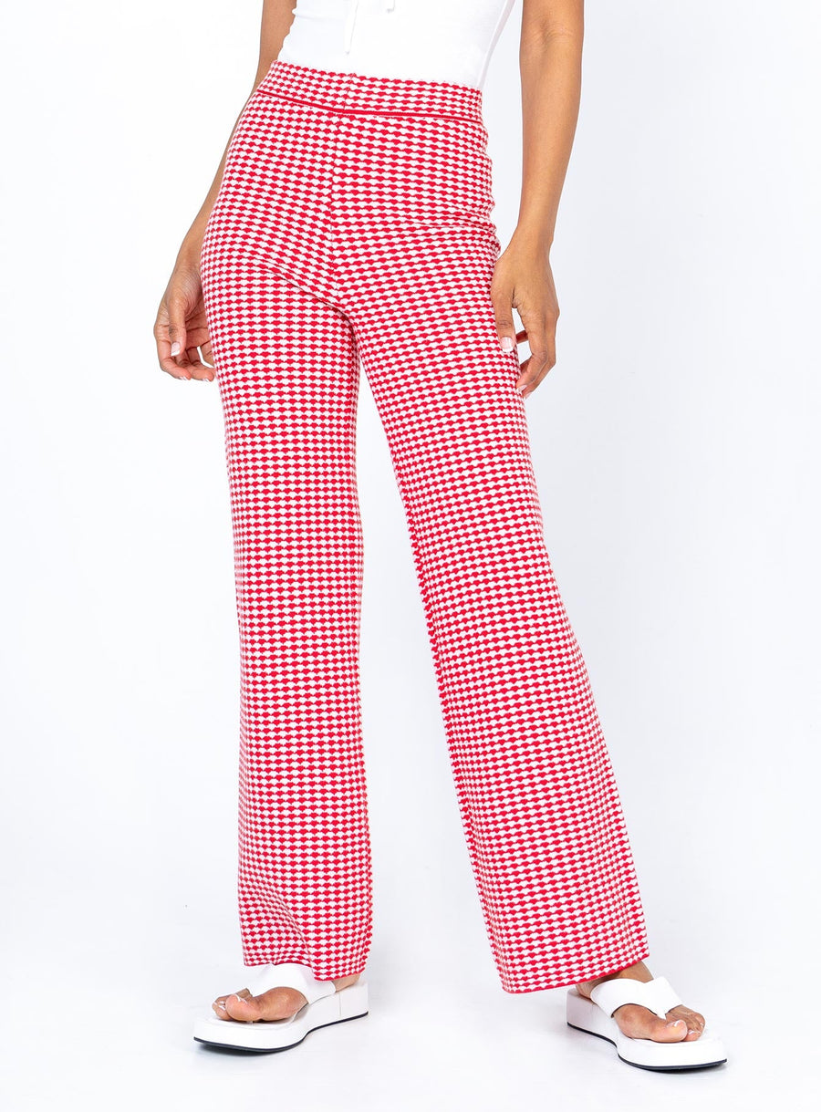 Love Galore Pants Red/White