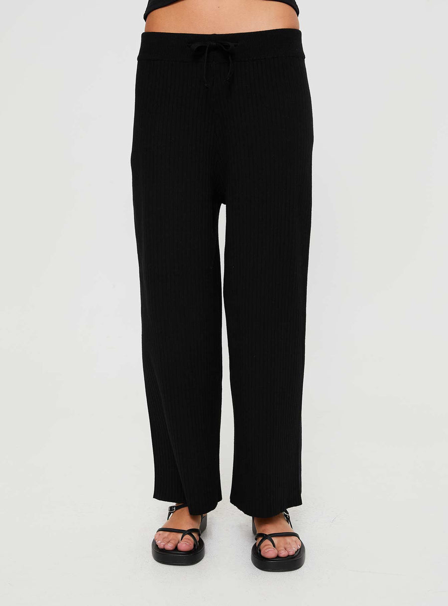 Talanie Knit Pants Black