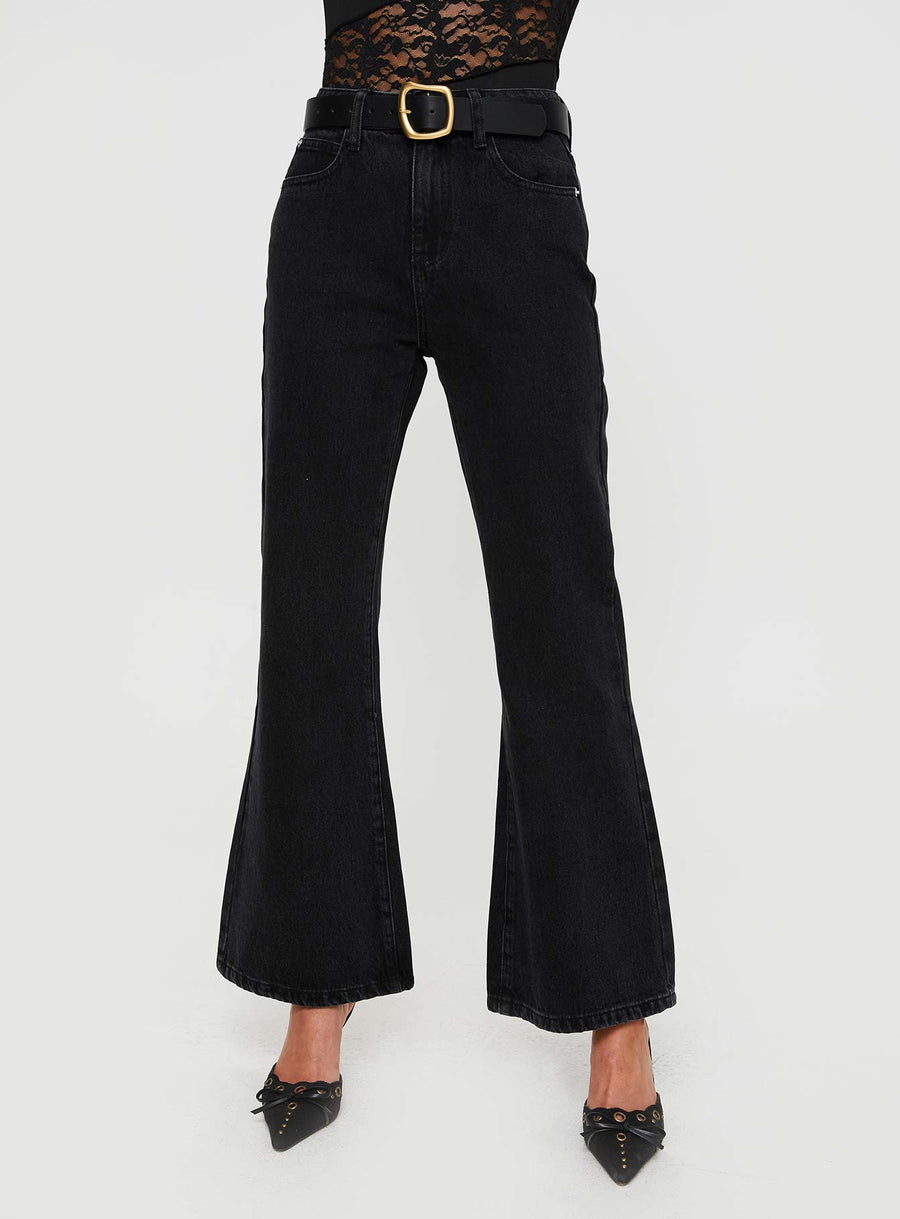 Cabarita Lounge Denim Jeans Washed Black