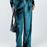 Lagoona Velvet Pants Blue