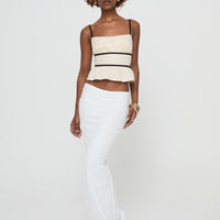 Meredith Maxi Skirt White