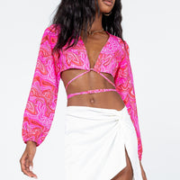 Nahla Knot Mini Skirt White