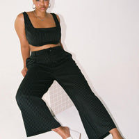 Huxley Set Black Stripe Curve