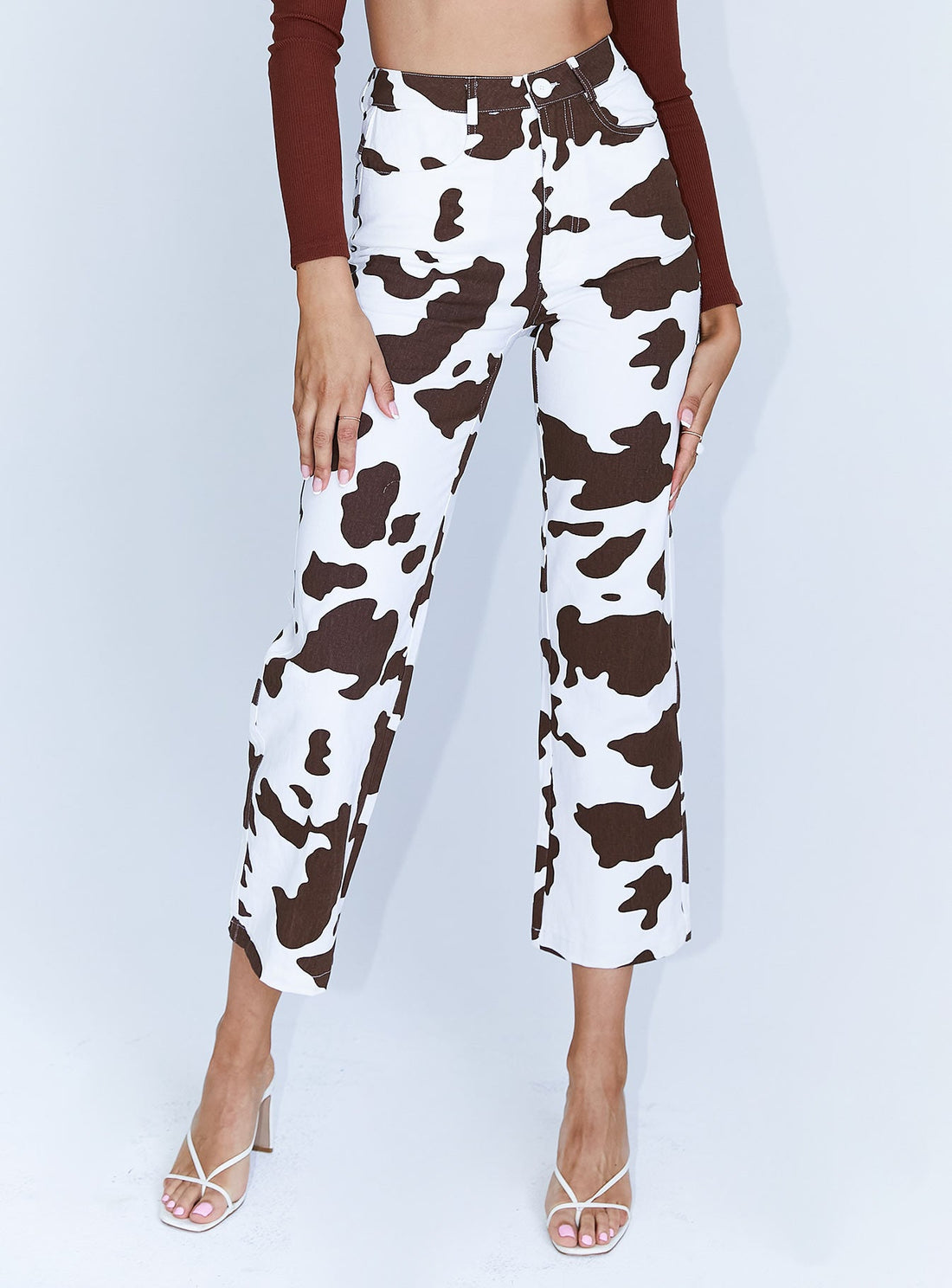 Be Wild Pants White / Brown
