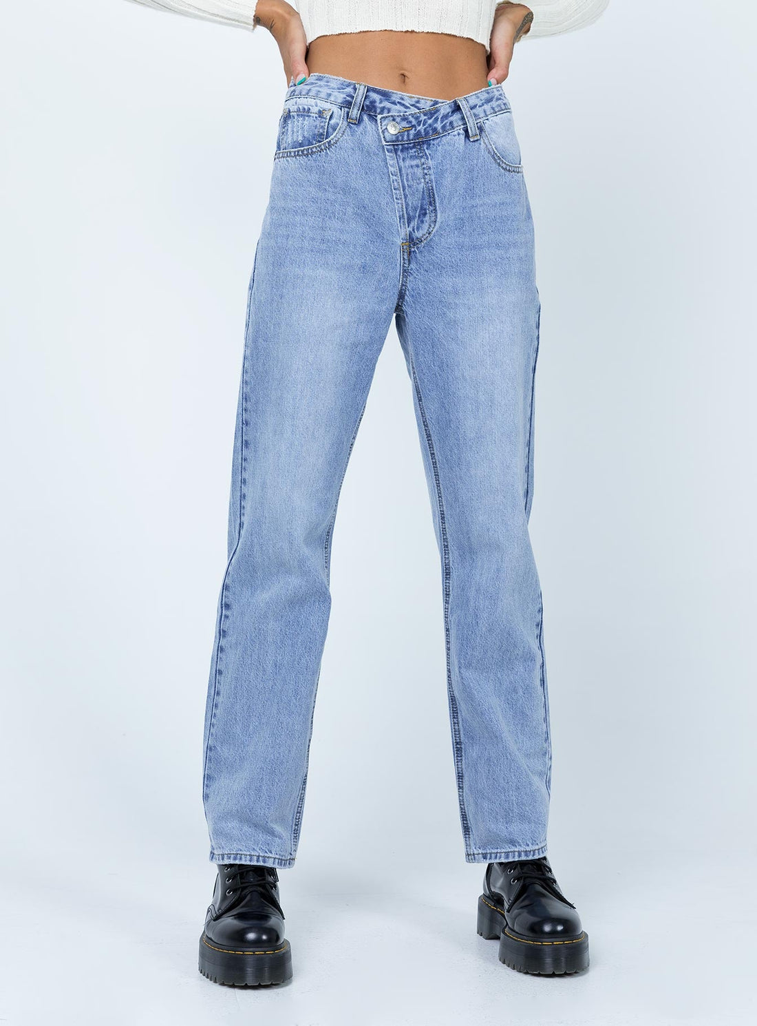 Holly Hi-rise Straight Leg Denim Jeans