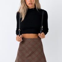 Fike Mini Skirt Brown