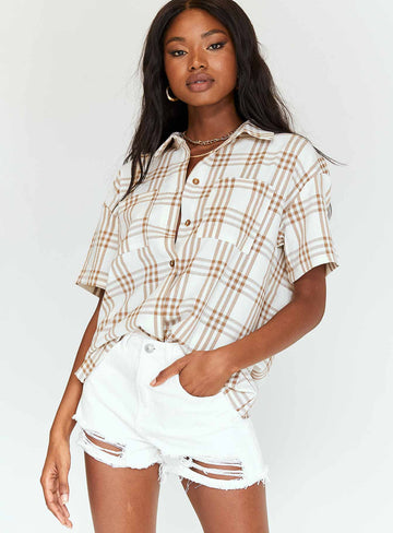 Elise Shorts White