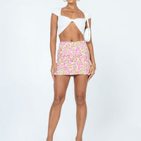 Dennis Floral Mini Skirt Multi