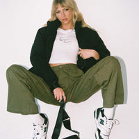 Paisley Tattoo Cargo Pants Khaki