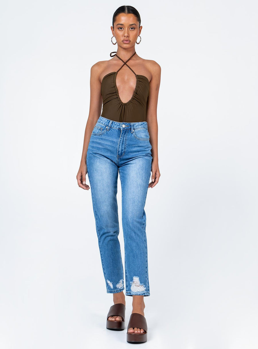 Abarca Straight Leg Denim Jeans
