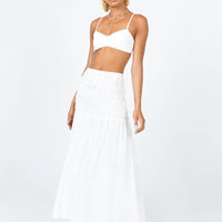 Porto Maxi Skirt White