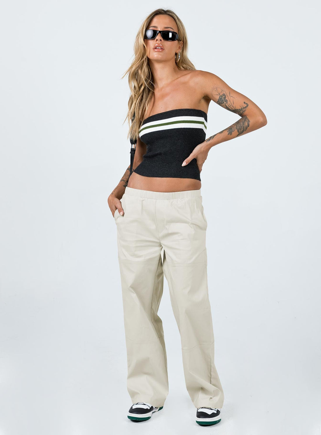 Kent Parachute Pants Beige