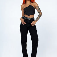 Raquelle Straight Leg Denim Jeans Black